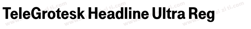 TeleGrotesk Headline Ultra Regular字体转换